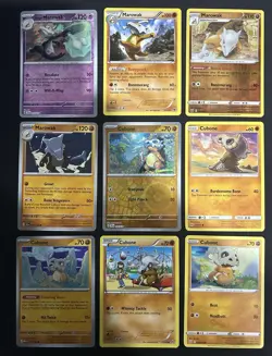 Pokemon TCG Cubone & Marowak Lot: 9 Card Collection Set - Image 1