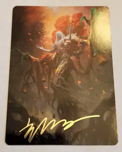Wrenn and Seven Art Series Gold Stamped Signature Card #9 - Image 1