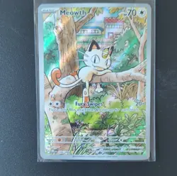 Pokemon Meowth 106/094 Holo Illustration Rare 70 HP Basic 2025 TCG Card - Image 1
