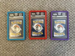 9 COLOURED SILICONE GRADED CARD PROTECTOR SLAB BUMPER CASE PSA - Image 3