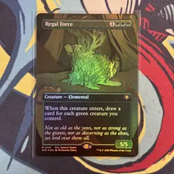 Regal Force (Borderless) [Lorwyn Eclipsed Special Guests] Foil Near Mint - Image 1