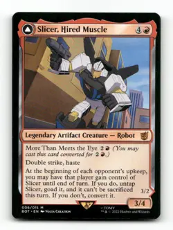 Slicer, Hired Muscle Universes Beyond: Transformers #6 Magic the Gathering - Image 1