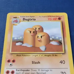 Pokemon Dugtrio 19/102 Base Set Regular Moderately Played *FREE SHIPPING* - Image 2