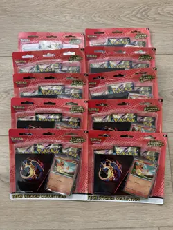 🔥LOT OF 10 Pokemon Mega Evolution Ascended Heroes Tech Sticker Collection NEW🔥 - Image 1