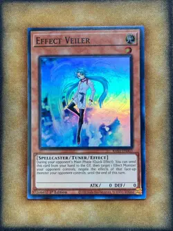 Yugioh Effect Veiler RA01-EN003 Super Rare 1st Ed NM - Image 1