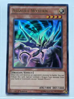 Yu-Gi-Oh Assault Wyvern MVP1-EN003 Ultra Rare 1st Edition NM - Image 1