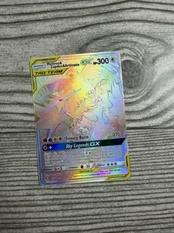 Pokemon TCG Moltres Zapdos Articuno GX Card 69/68 Secret Rainbow Hidden Fates - Image 1