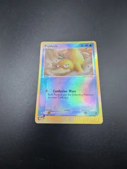 2003 Pokemon EX Sandstorm Psyduck 73/100 Reverse Holo Foil Card e-Reader - Image 5