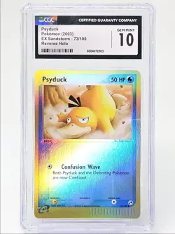 PSYDUCK 2003 POKEMON EX SANDSTORM REVERSE HOLO COMMON 73/100 CGC 10 - Image 1