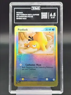 PSYDUCK 2003 POKEMON EX RUBY EX SANDSTORM REVERSE HOLO 73/100 TAG 6.5 - Image 1