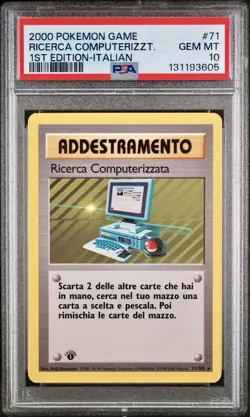 POKEMON PSA 10 RICERCA COMPUTERIZZATA 71/102 SET BASE 1st ITALIANO POP 11!🌏 - Image 1