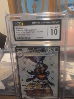 2023 Pokemon SV3 Japanese Vespiquen EX Super Rare Card PSA 10 Gem Mint 123/108 - Image 1