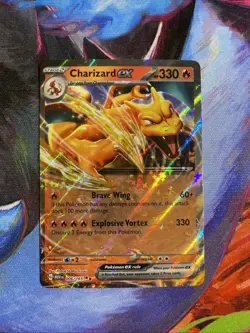 Pokemon Charizard EX Holo Rare Card 006/165 SV151 Scarlet & Violet 2023 - Image 1