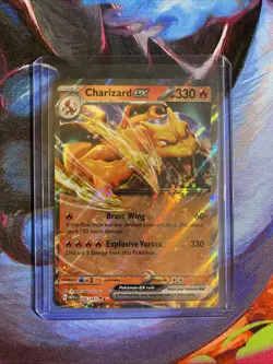 Pokemon Charizard EX Holo Rare Card 006/165 SV151 Scarlet & Violet 2023 - Image 3