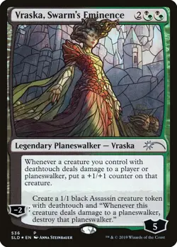 [1x] Vraska, Swarm's Eminence (536) - Foil - Stained Glass Near Mint, English Se - Image 1