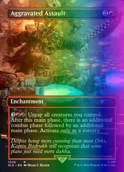 MTG Aggravated Assault (1026/3004) Secret Lair Drop Series NM FOIL - Image 1