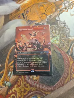 Aggravated Assault 1983 Foil MTG Secret Lair - NM - - Image 1