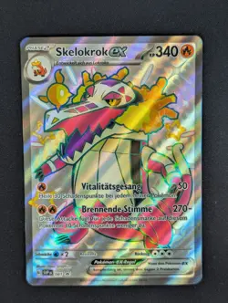 Skelokrok ex SHINY 081 Black Star Promo Deutsch NM Pokemon - Image 1
