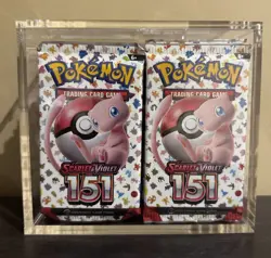 Pokemon TCG - 36x 151 Booster Packs + Acrylic Case - Image 1