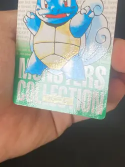 JAPANESE POKEMON WARTORTLE No.008 CARDDASS GREEN 1996 CARABAFFE - GD - Image 5