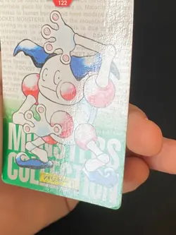 JAPANESE POKEMON MR. MIME No.122 CARDDASS GREEN 1996 M. MIME - VG/EXC - Image 4
