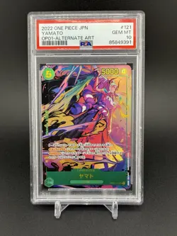 PSA 10 One Piece Yamato Romance Dawn OP01-121 Secret Rare Alternate Art Japanese - Image 1