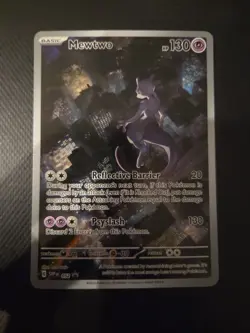 Pokemon Mewtwo SVP 052 Black Star Promo Scarlet and Violet Card - Image 1