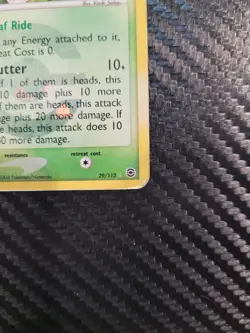 Scyther EX FireRed & LeafGreen 29/112 Reverse Holo Rare Pokemon TCG Card MP - Image 2
