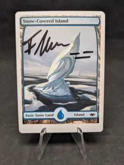Snow-Covered Island 251/254 -MTG- Modern Horizons -Signed/Altered- LP - Image 1