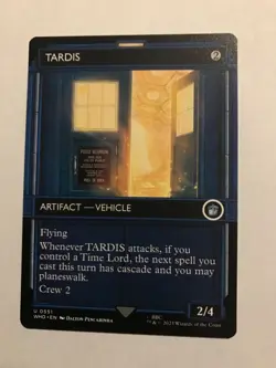 TARDIS : MtG Showcase Regular Unc - Doctor Who #551 NM - WHO; vehicle artifact - Image 1