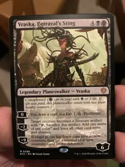 1x Vraska, Betrayal's Sting NM-Mint, English Commander: Lorwyn Eclipsed MTG Magi - Image 1