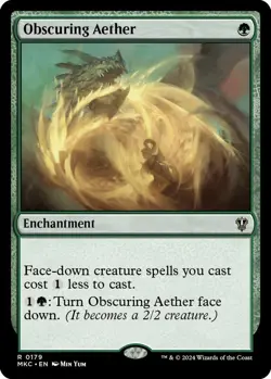 Obscuring Aether 0179 MTG Commander MKC Rare NP - Image 1
