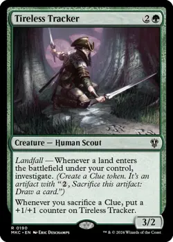 Tireless Tracker 0190 MTG Commander MKC Rare NP - Image 1