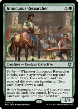 Innocuous Researcher 0038 MTG Commander MKC Rare NP - Image 1