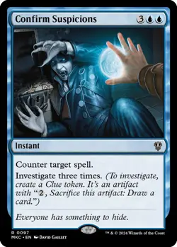 Confirm Suspicions 0097 MTG Commander MKC Rare NP - Image 1