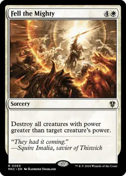 Fell the Mighty 0065 MTG Commander MKC Rare NP - Image 1