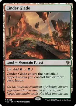 Cinder Glade 0255 MTG Commander MKC Rare NP - Image 1
