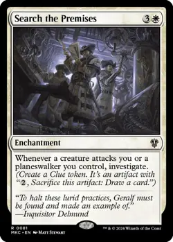 Search the Premises 0081 MTG Commander MKC Rare NP - Image 1