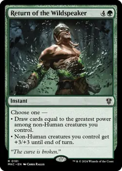 Return of the Wildspeaker 0181 MTG Commander MKC Rare NP - Image 1