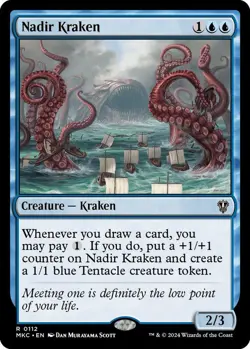 Nadir Kraken 0112 MTG Commander MKC Rare NP - Image 1
