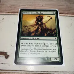 Magic The Gathering - CCG - ELVES OF THE DEEP SHADOW + Protective Cover - Image 1