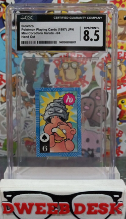 Pokemon SLOWBRO Mini CoroCoro Karuta 1997 Kagemaru Himeno CGC NM/MINT+ 8.5 - Image 1