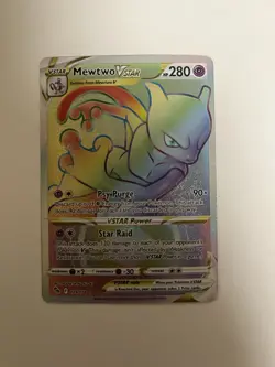 2022 Pokemon Mewtwo VSTAR (Secret) 079/078 Pokemon GO Holo - NEAR MINT - Image 1