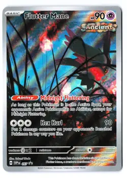 Flutter Mane 097 - Pokemon Scarlet & Violet Promo Rare Full Art Holo Foil NM - Image 1
