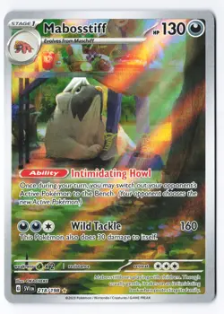 Mabosstiff 218/198 - Pokemon Scarlet & Violet Base Illustration Rare IR Holo NM - Image 1