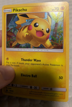 Pikachu SM76 Black Star Promo Cosmos Holo-Bleed Pokemon Shining Legends NM 2017 - Image 3