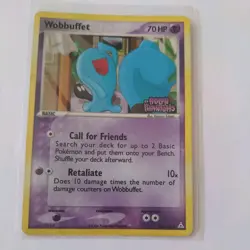 POKEMON EX HOLON PHANTOMS (DELTA SPECIES) REVERSE HOLO WOBBUFFET 56/110 - Image 1