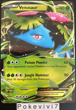 Carte Pokemon VENUSAUR XY28 Ultra Rare EX PROMO XY ENGLISH OCCASION - Image 1
