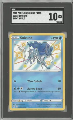 2021 Pokemon Shining Fates SUICUNE #SV022 Shiny Vault 💎 SGC 10 Gem Mint - Image 1