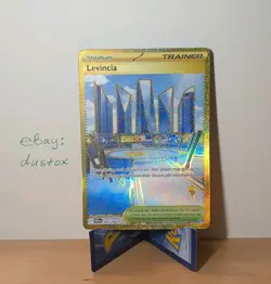 Levincia 244/182 Hyper Rare Gold from Destined Rivals Pokemon TCG Near Mint NM - Image 1